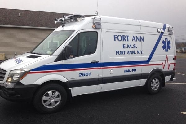 Type II Ambulance to Ft. Ann Rescue Squad of Ft. Ann, NY.