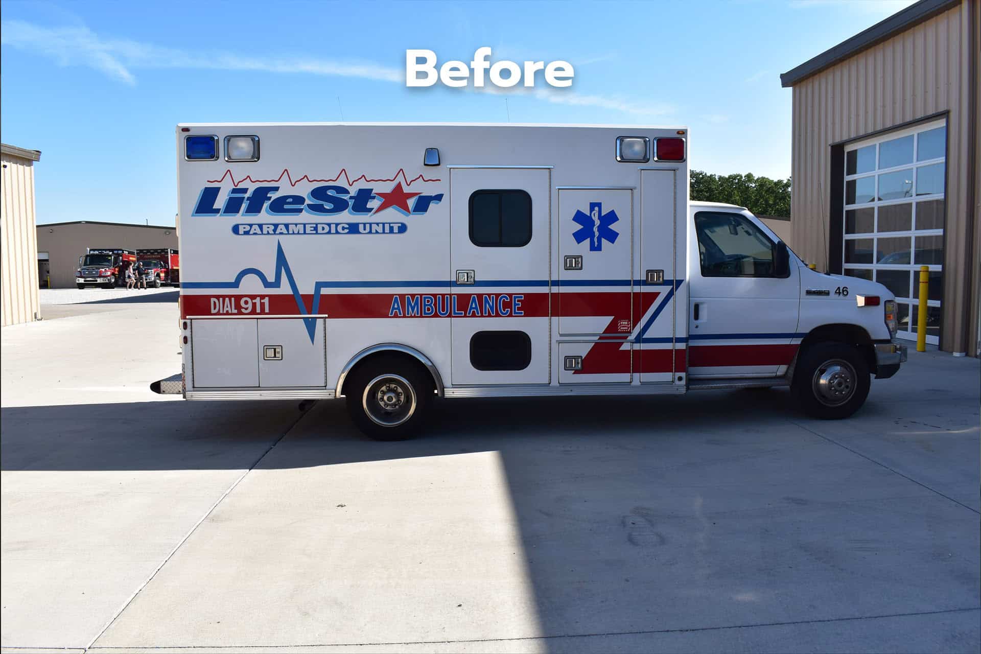 exterior shot before a recent remount