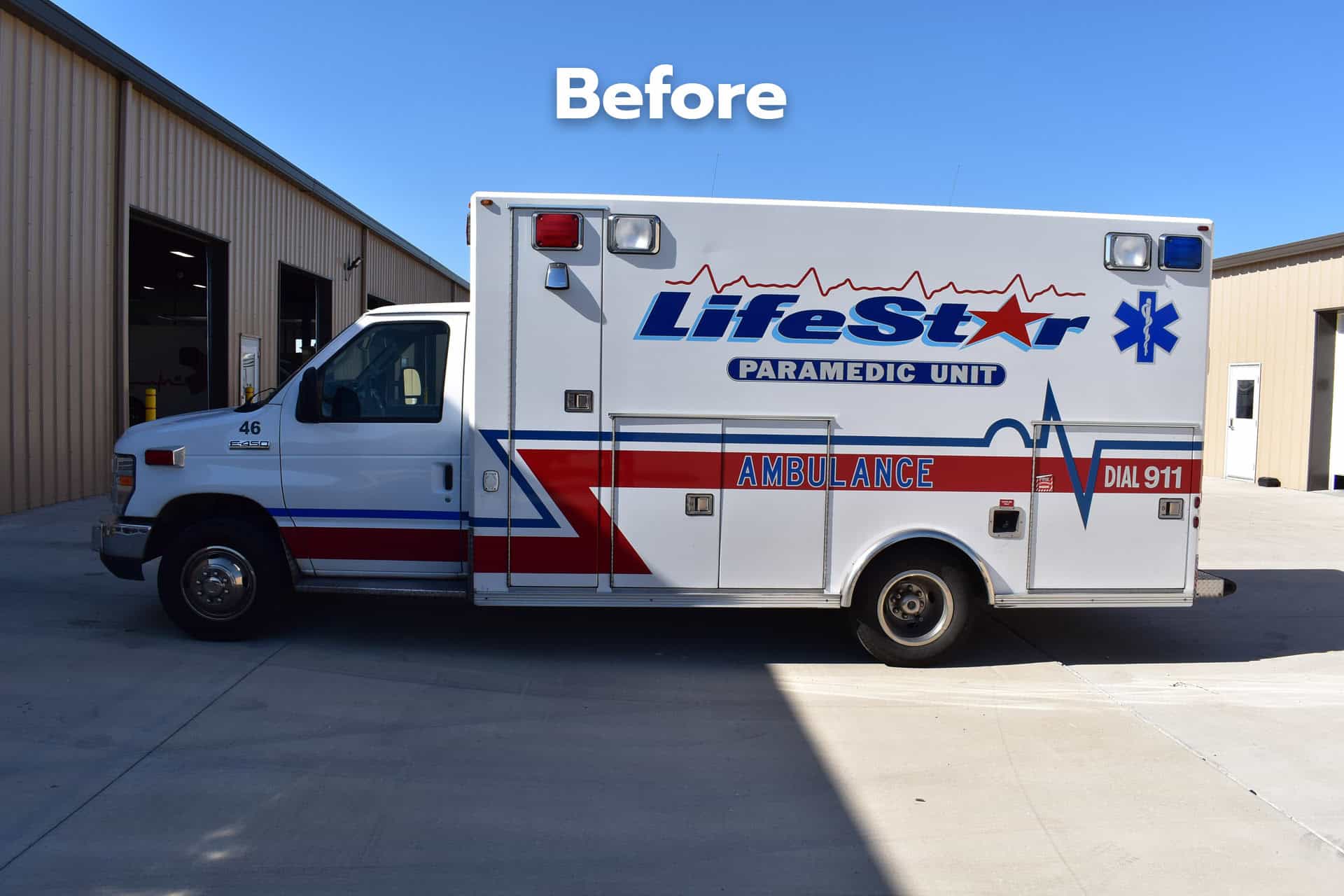 exterior shot before a recent remount