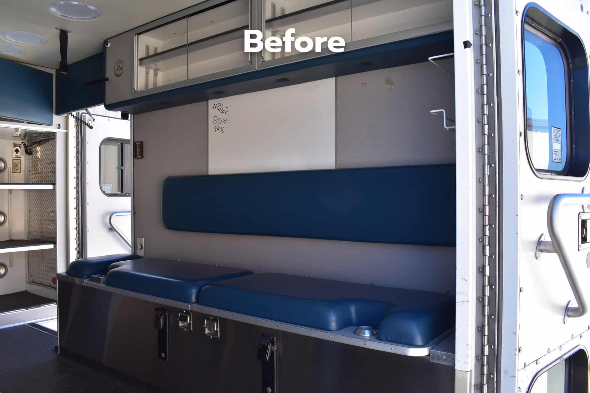 interior shot before a recent remount